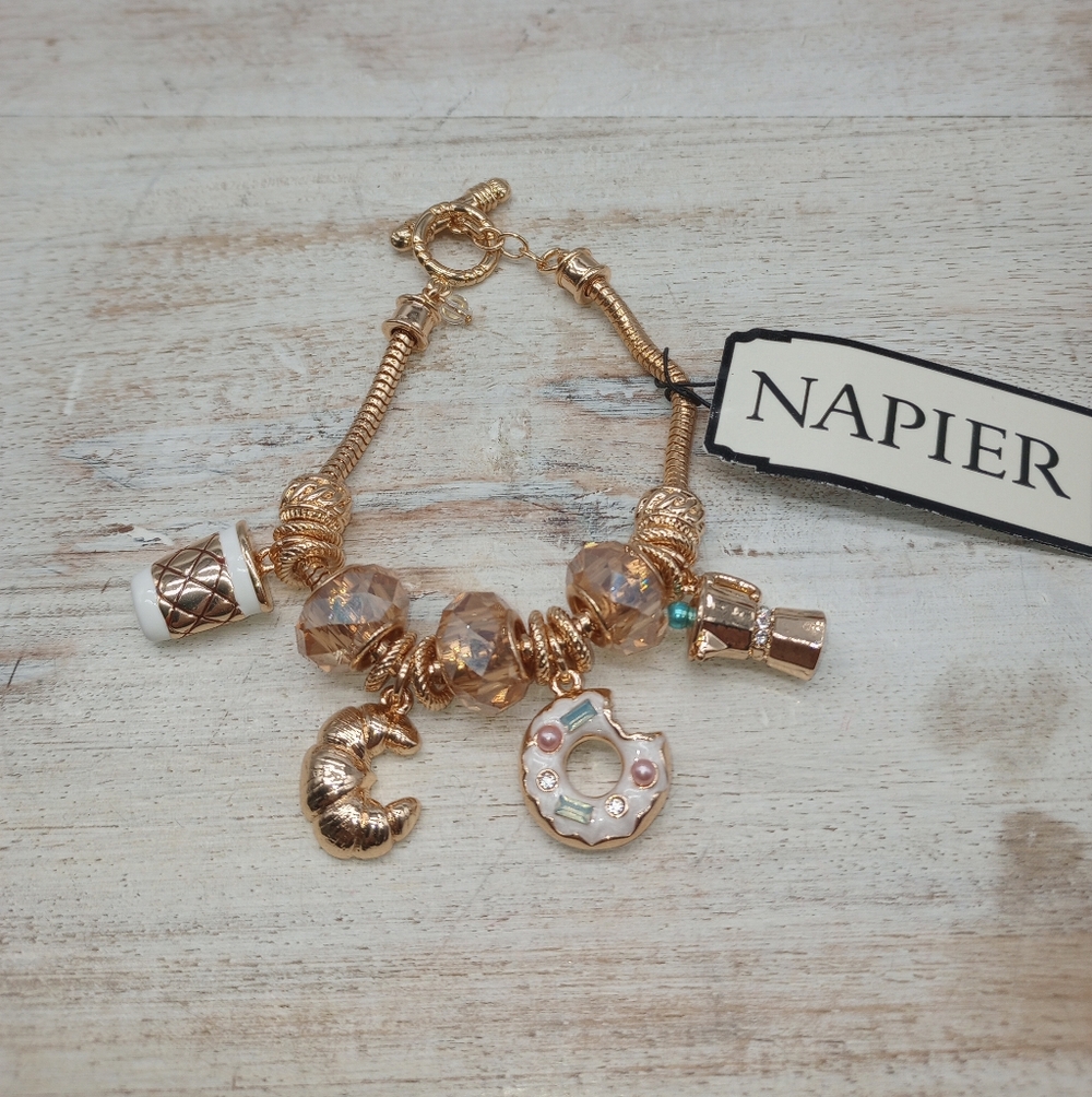 Napier Coffee Shop Charm Bracelet